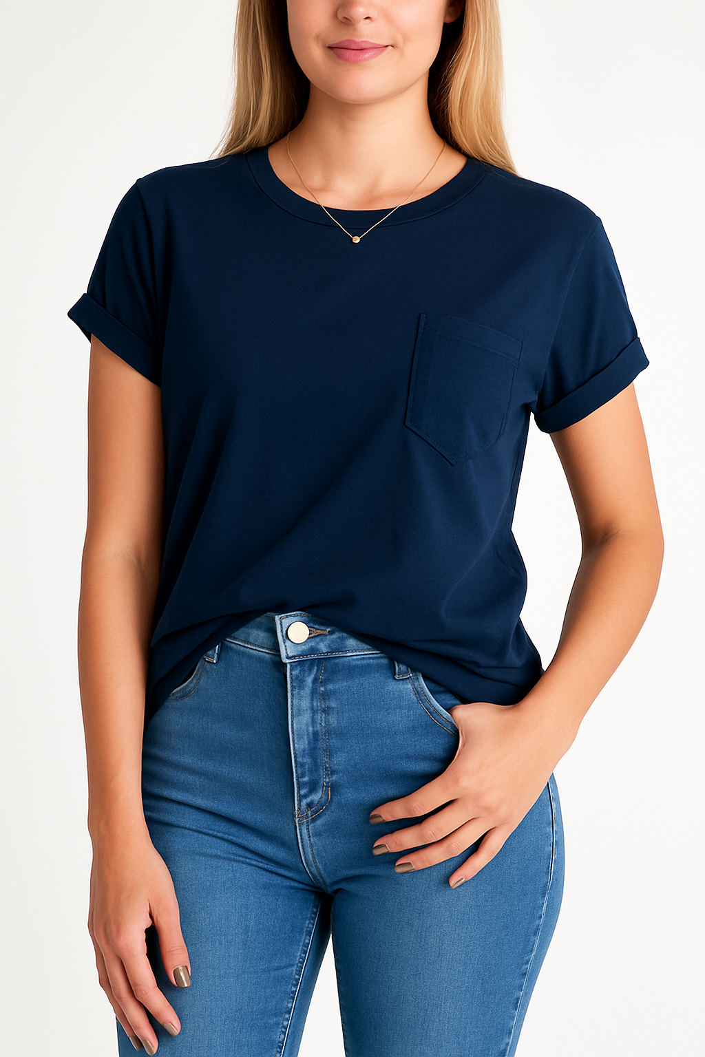 Polera Basica Algodon Pima trinity