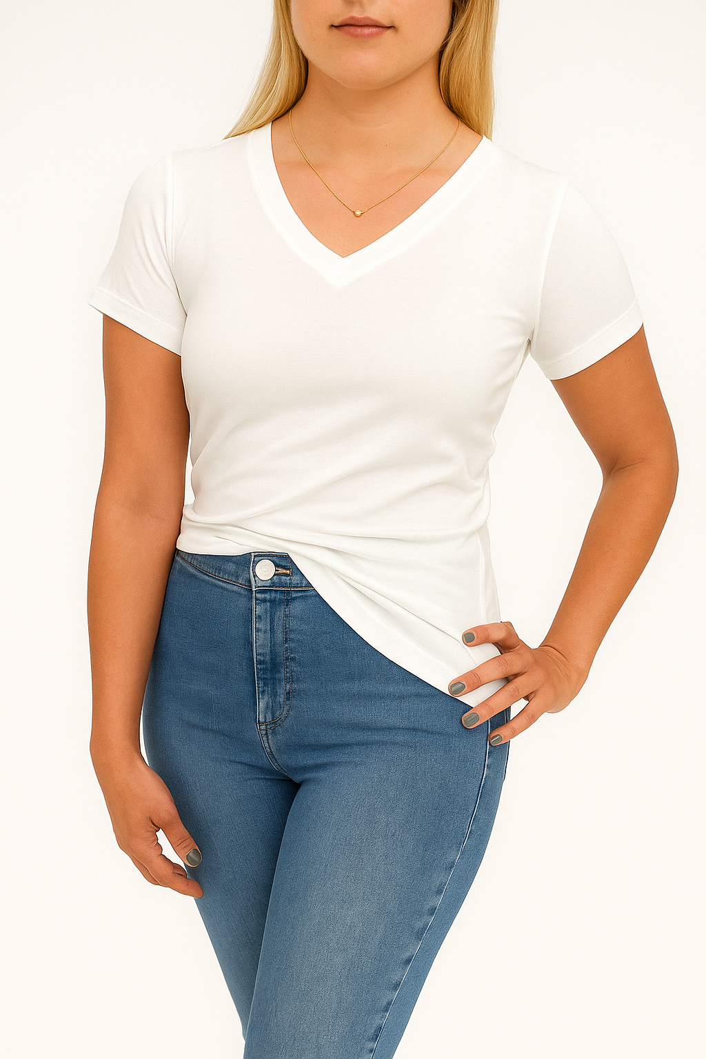 Polera Básica V Pima