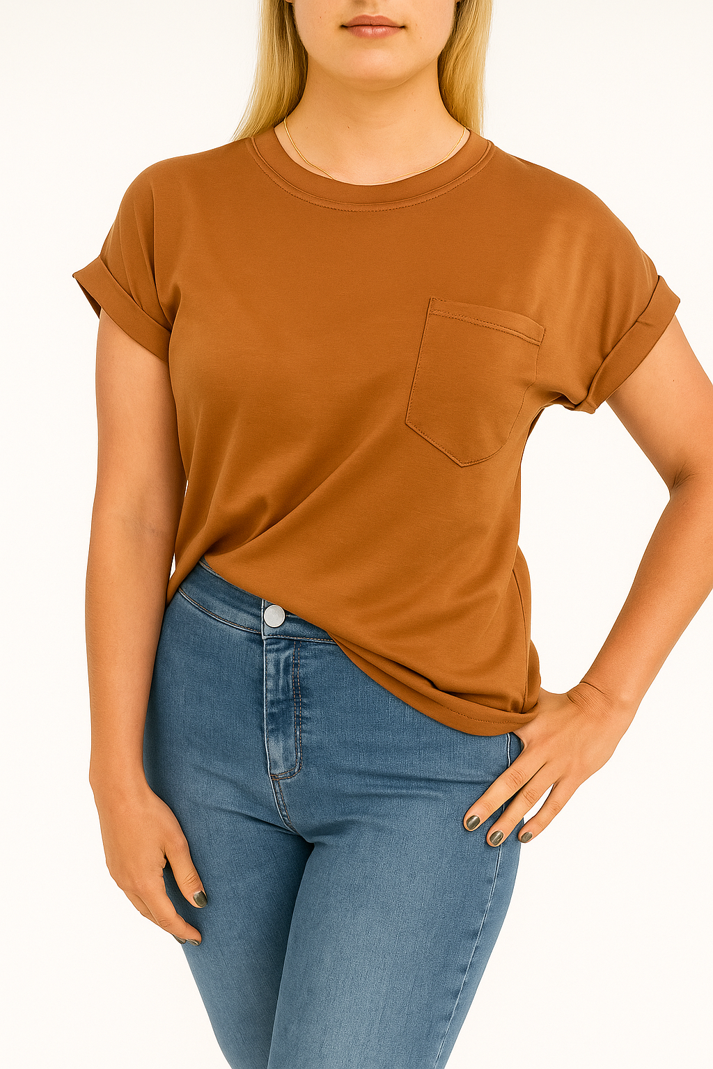 Polera Basica Algodon Pima trinity